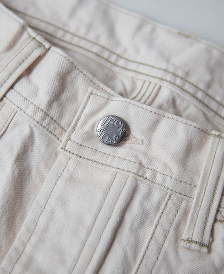 FREEWHEELERS ե꡼ۥ顼 THE IRONALL FACTORIES CO. Lot 102 DENIM OVERALLS (RAW WHITE)