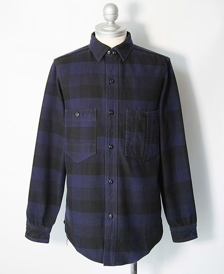 FREEWHEELERS ե꡼ۥ顼 " RAILTON " MECHANIC SHIRT (NAVY  BLUE  BLACK)