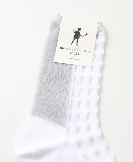 みんとページ Pre Order】Gingham Check Socks - [公式]ミントデザインズ通販