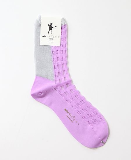 mint designs ミントデザインズ ウールチェックノート mintdesigns ミントデザインズ GINGHAM CHECK SOCKS