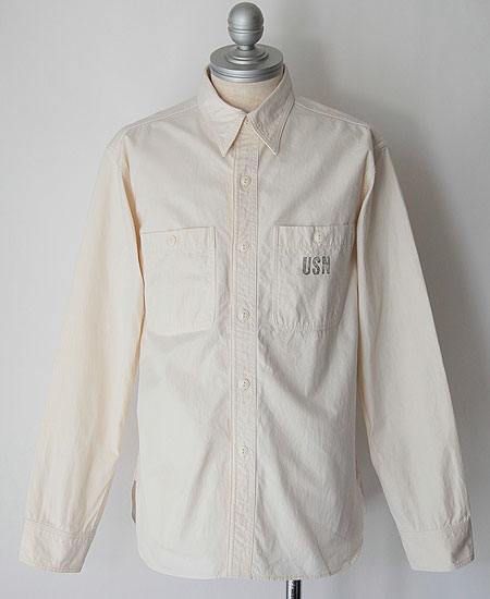 COLIMBO ������  MARSHAL ISLANDER CREWMAN'S SHIRT - CUSTOM - (CIVILIAN WHITE)