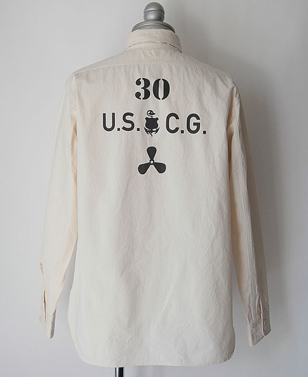 COLIMBO ������  MARSHAL ISLANDER CREWMAN'S SHIRT - CUSTOM - (CIVILIAN WHITE)