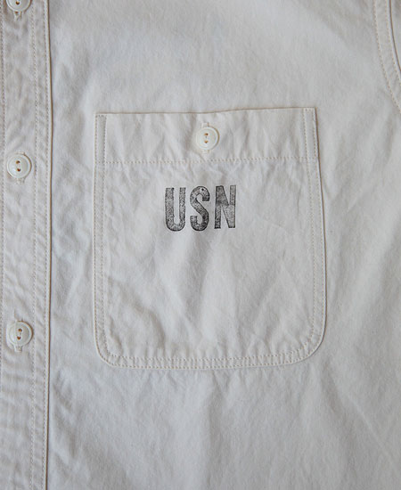 COLIMBO ������  MARSHAL ISLANDER CREWMAN'S SHIRT - CUSTOM - (CIVILIAN WHITE)