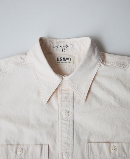 COLIMBO ������  MARSHAL ISLANDER CREWMAN'S SHIRT - CUSTOM - (CIVILIAN WHITE)