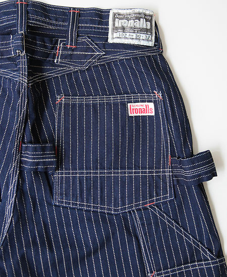 FREEWHEELERS ե꡼ۥ顼 THE IRONALL FACTORIES CO. Lot 102 WABASH OVERALLS (INDIGO WABASH STRIPE)