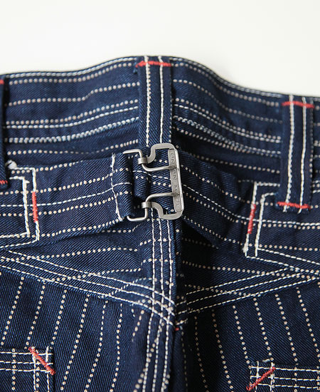 FREEWHEELERS ե꡼ۥ顼 THE IRONALL FACTORIES CO. Lot 102 WABASH OVERALLS (INDIGO WABASH STRIPE)