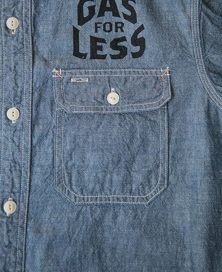 COLIMBO ������  HILLHEAD WORK SHIRT - CUSTOM - (INDIGO)
