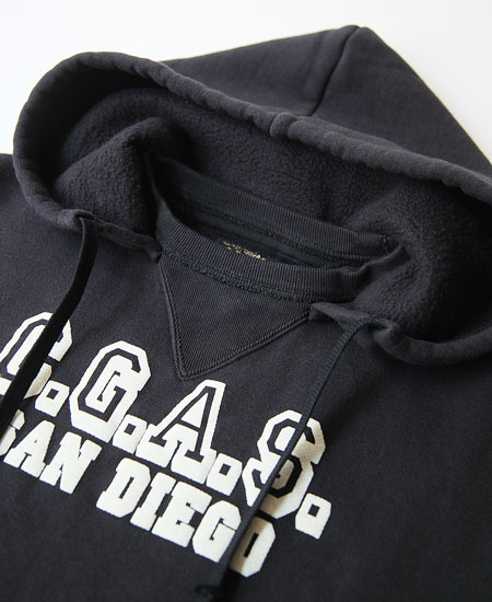 COLIMBO  BUZZARD'S ROOST SWEAT PARKA " C.G.A.S. SAN DIEGO " (BLACK)