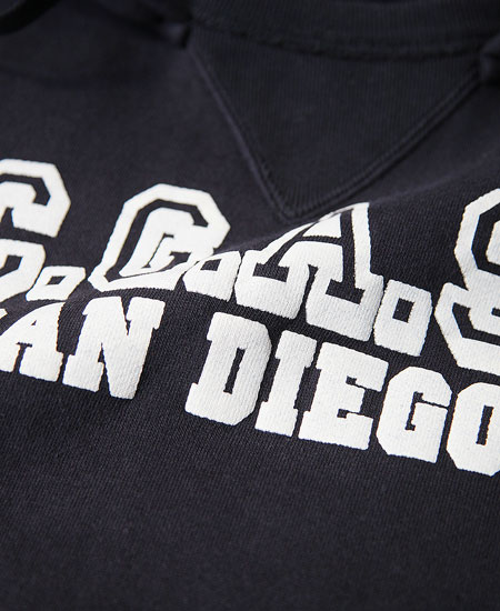 COLIMBO  BUZZARD'S ROOST SWEAT PARKA " C.G.A.S. SAN DIEGO " (BLACK)