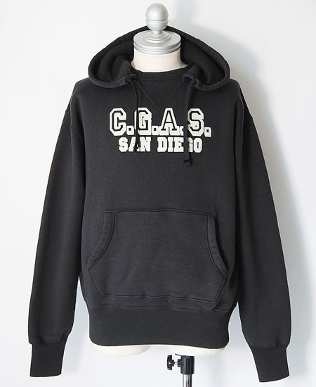 COLIMBO  BUZZARD'S ROOST SWEAT PARKA " C.G.A.S. SAN DIEGO " (BLACK)