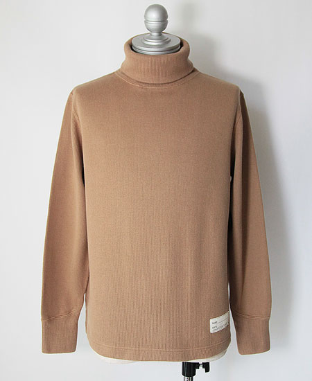 COLIMBO コリンボ NEWKIRK HI-NECK THERMAL SWEATER (CAMEL)