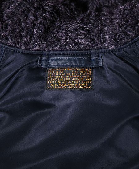 COLIMBO   C.H.MASLAND TYPE SNORKEL PARKA - N-3A TYPE - (AIR FORCE BLUE)