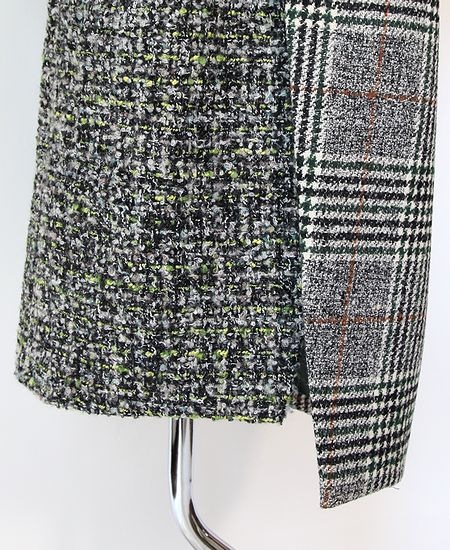 AULA AILA �����饢���顡ASYMMETRY COMBINATION COAT