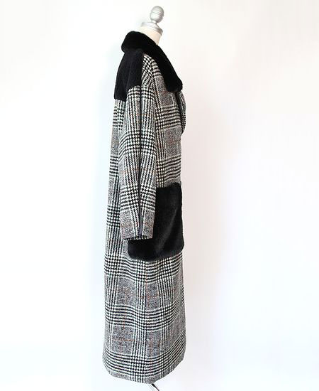 AULA AILA �����饢���顡ASYMMETRY COMBINATION COAT