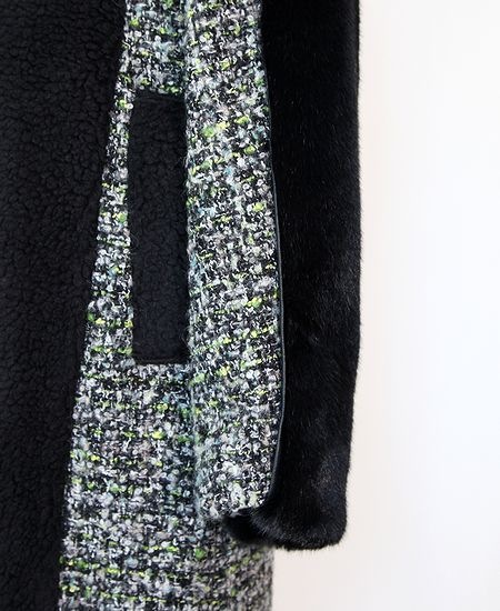 AULA AILA �����饢���顡ASYMMETRY COMBINATION COAT