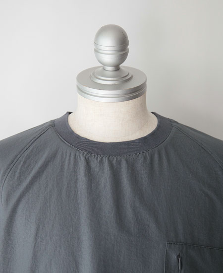 NANGA ʥ AIR CLOTH COMFY TEE (GRAY)