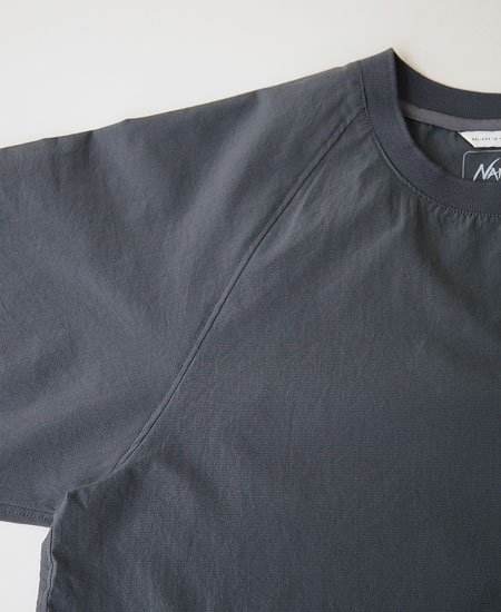 NANGA ʥ AIR CLOTH COMFY TEE (GRAY)