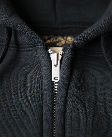 COLIMBO コリンボ LETTERMAN FULL ZIP SWEAT PARKA (S.BLACK)