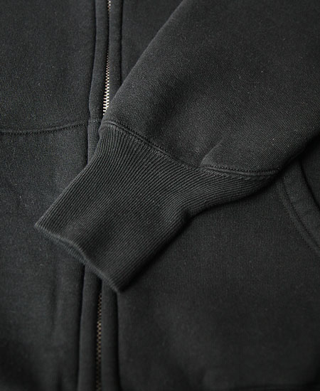 COLIMBO コリンボ LETTERMAN FULL ZIP SWEAT PARKA (S.BLACK)