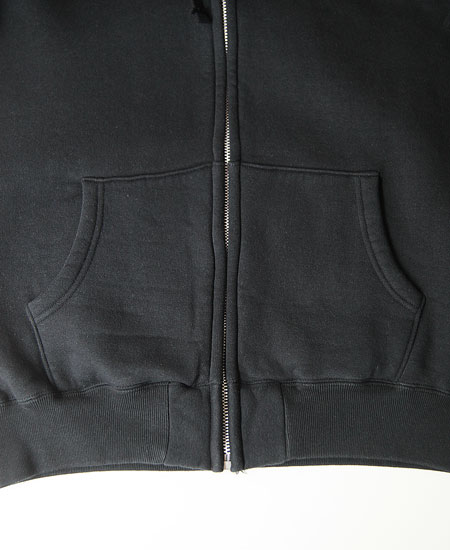 COLIMBO コリンボ LETTERMAN FULL ZIP SWEAT PARKA (S.BLACK)