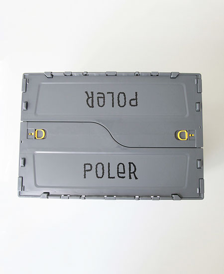 ں١POLER ݡ顼 FOLDING CONTAINER (GRAY)