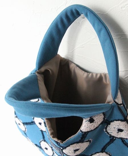 mina perhonen ミナペルホネン　copains エッグバッグ　ブルー ミナペルホネン mina perhonen copains コパン エッグバッグ