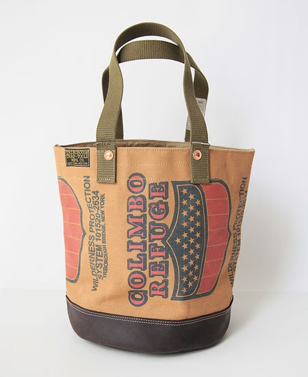 COLIMBO コリンボ ORIGINAL TRAPPER'S BARREL TOTE (CAMEL)