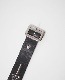 ڼVINTAGE STYLE LEATHER STUDS BELT - MEDICINEMAN'S EYE & ARROW - (BLACK)