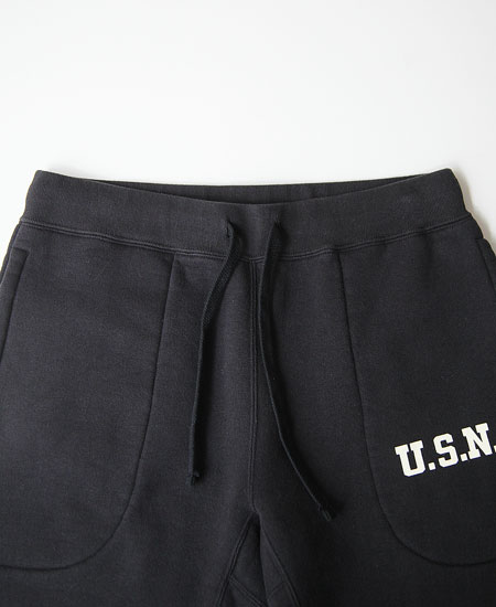 COLIMBO ������ H&J HEAVY WEIGHT SWEAT PANTS " NAVAL ACADEMY " (S.BLACK)