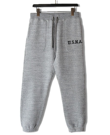 COLIMBO ������ H&J HEAVY WEIGHT SWEAT PANTS " NAVAL ACADEMY " (HEATHER GRAY)