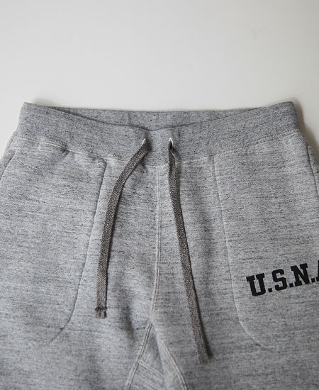 COLIMBO ������ H&J HEAVY WEIGHT SWEAT PANTS " NAVAL ACADEMY " (HEATHER GRAY)