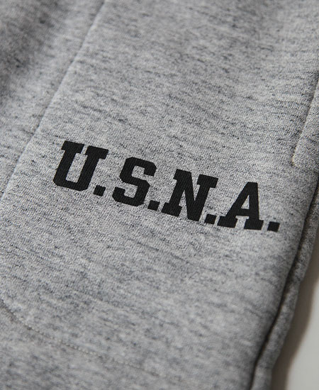 COLIMBO ������ H&J HEAVY WEIGHT SWEAT PANTS " NAVAL ACADEMY " (HEATHER GRAY)