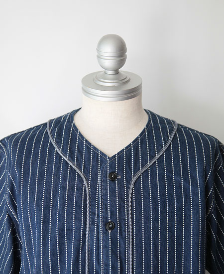 COLIMBO コリンボ DOOLITTLE BASEBALL SHIRT (WABASH STRIPE)