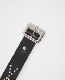 �ڼ���������VINTAGE STYLE LEATHER STUDS BELT - JOHNNY - (BLACK)