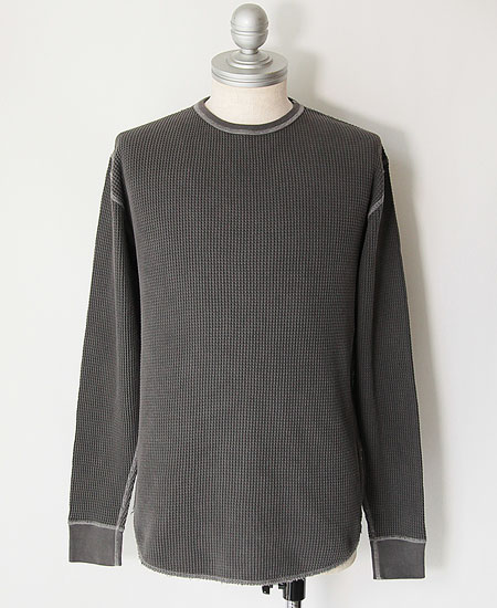 SECRET WORDS ��������å� ��� LONG SLEEVE WAFFLE THERMAL (AGED BLACK)