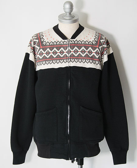 COLIMBO ������ SNOWFLAKE ZIP SWEAT (S.BLACK)