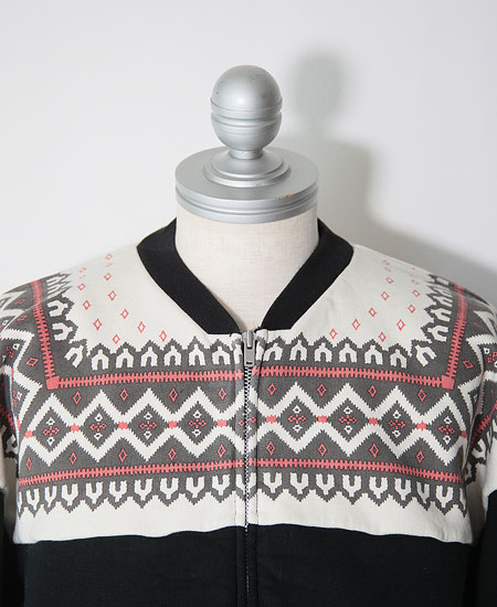 COLIMBO ������ SNOWFLAKE ZIP SWEAT (S.BLACK)