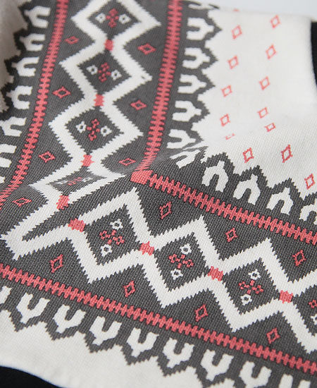 COLIMBO ������ SNOWFLAKE ZIP SWEAT (S.BLACK)