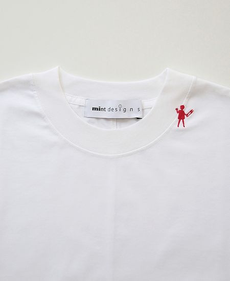 mintdesigns ミントデザインズ DOLL EMBROIDERY T-SHIRT