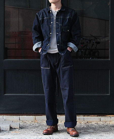 FREEWHEELERS �ե꡼�ۥ����顼�� LONGSHOREMAN OVERALLS ���󥰥��祢�ޥ� �����С�������