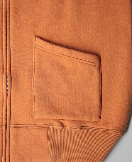 COLIMBO ������ SNOWFLAKE ZIP SWEAT (SUNSET ORANGE)