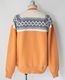 COLIMBO ������ SNOWFLAKE ZIP SWEAT (SUNSET ORANGE)
