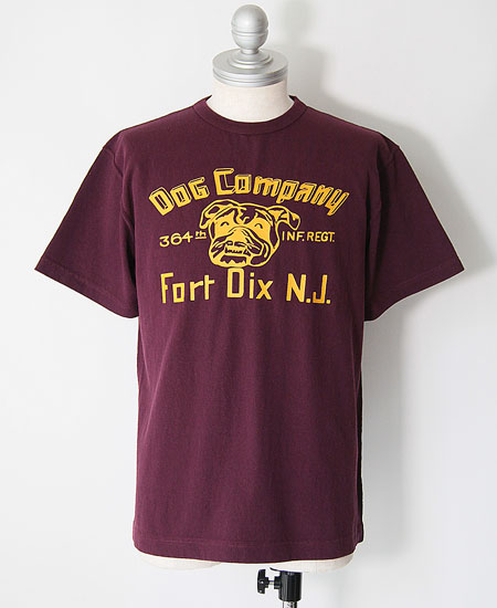 COLIMBO ������ NORWALK TEE SHIRT S/S " FORT DIX BULLDOG " (MAHOGANY)