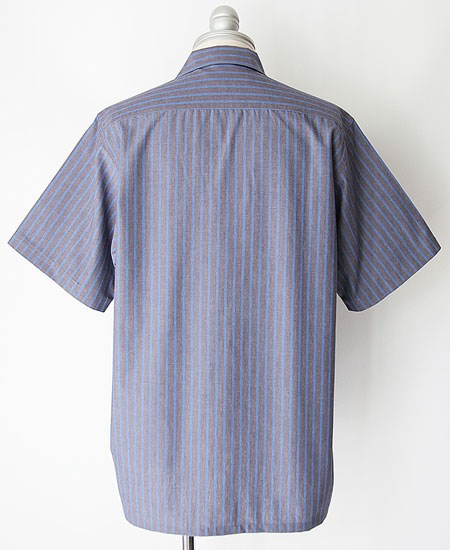 BLUCO �֥륳 STANDARD WORK SHIRT S/S (GRAY STRIPE)