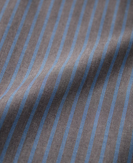 BLUCO �֥륳 STANDARD WORK SHIRT S/S (GRAY STRIPE)