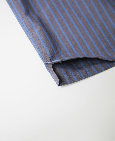 BLUCO �֥륳 STANDARD WORK SHIRT S/S (GRAY STRIPE)