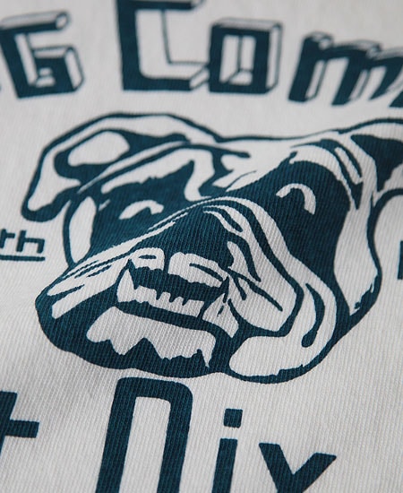 COLIMBO ������ NORWALK TEE SHIRT S/S " FORT DIX BULLDOG " (IVORY WHITE)