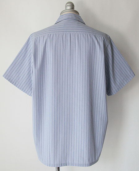 BLUCO �֥륳 STANDARD WORK SHIRT S/S (SAX STRIPE)