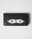 LEATHER STUDS TRUCKER WALLET - PEANUTS - (WHITE  RED STONE)