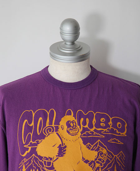 COLIMBO ������ NORWALK TEE SHIRT S/S " BIGFOOT HIKING " (PURPLE)